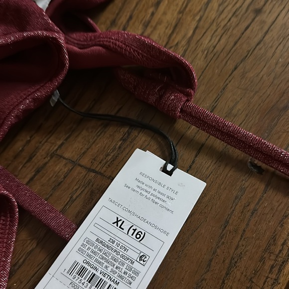 Women's Monokini Plunge Cut Out High Leg Lurex One Piece Swimsuit - Picture 5 of 6